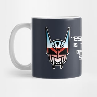 80s Retro Chomp - "Escapism is the right of all sentient beings" quote Mug